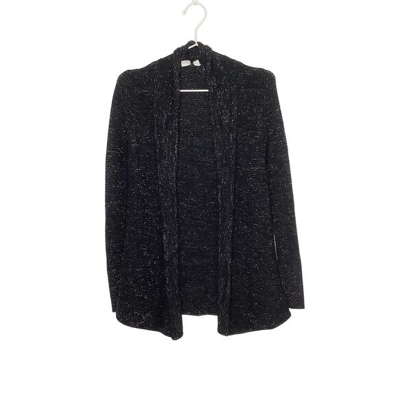 Gap Kids Black Silver Open Front Cardigan Sweater XL 12 - Picture 1 of 5